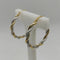 Orecchini oro 18 kt donna cerchio torchon 3,50 gr | Gioiellitosti.it